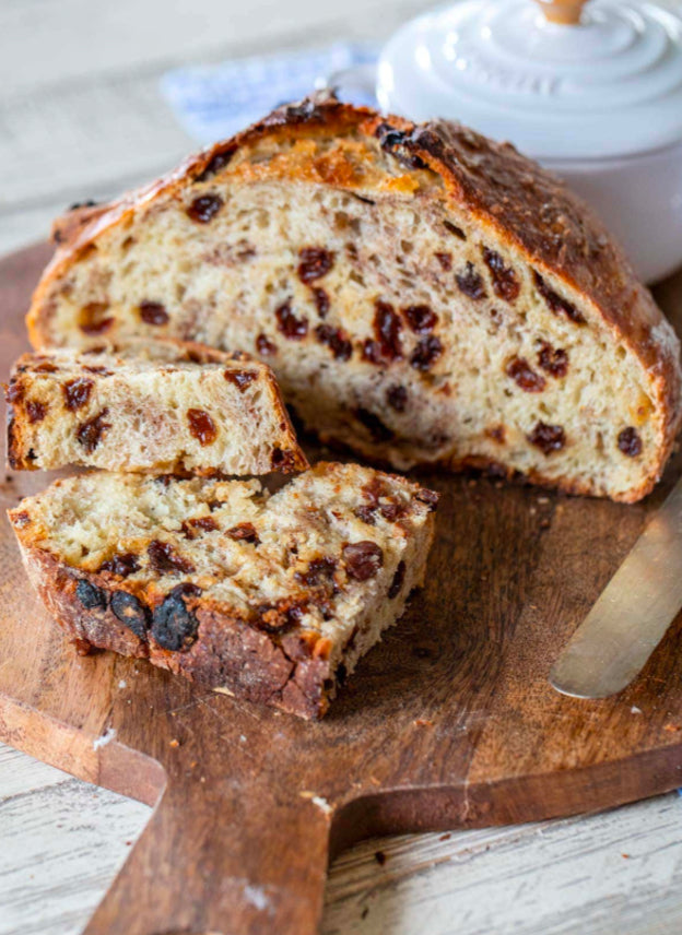 Sourdough Cinnamon Raisin Nut Bread