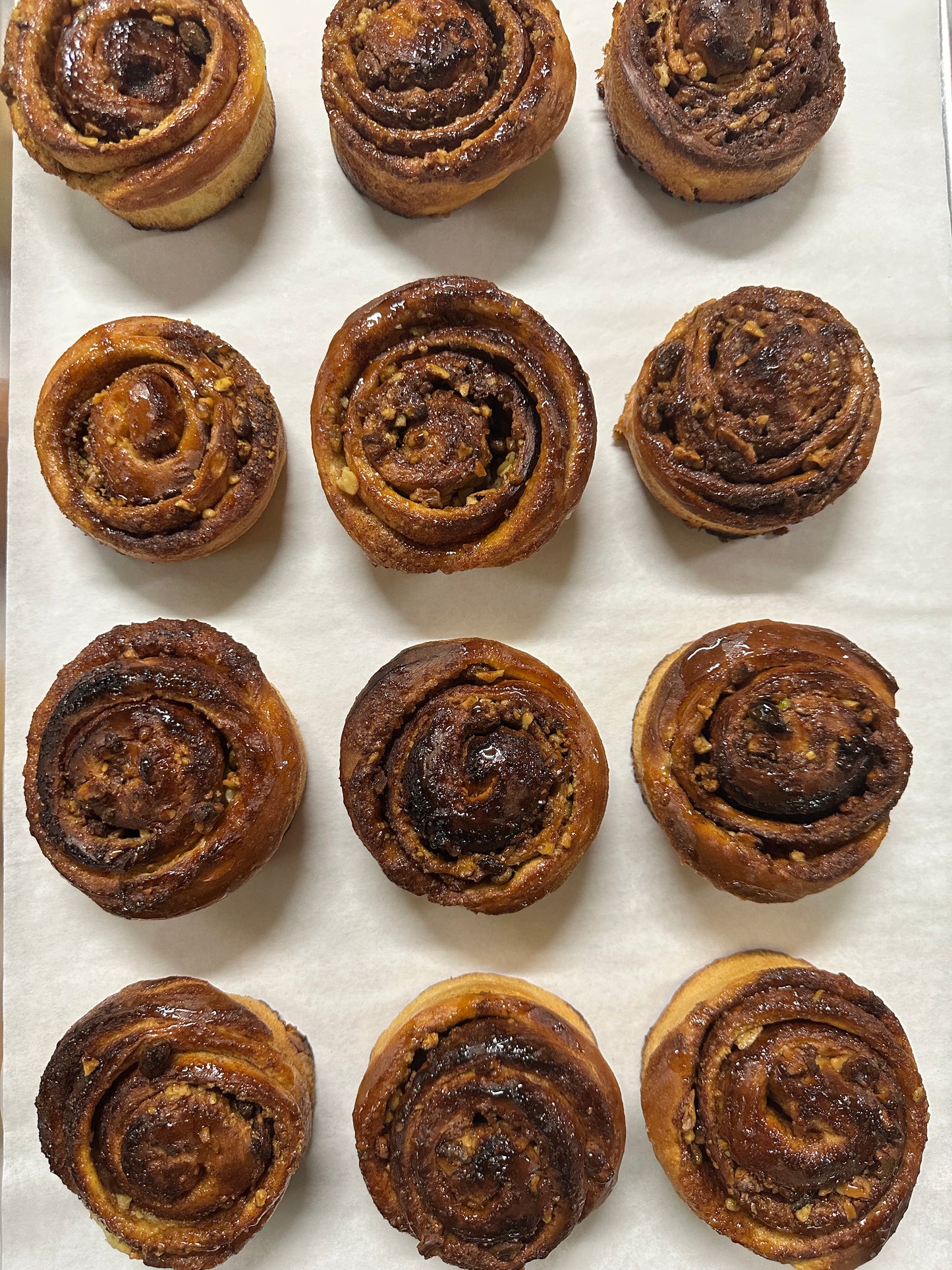 Sourdough Baklava Buns