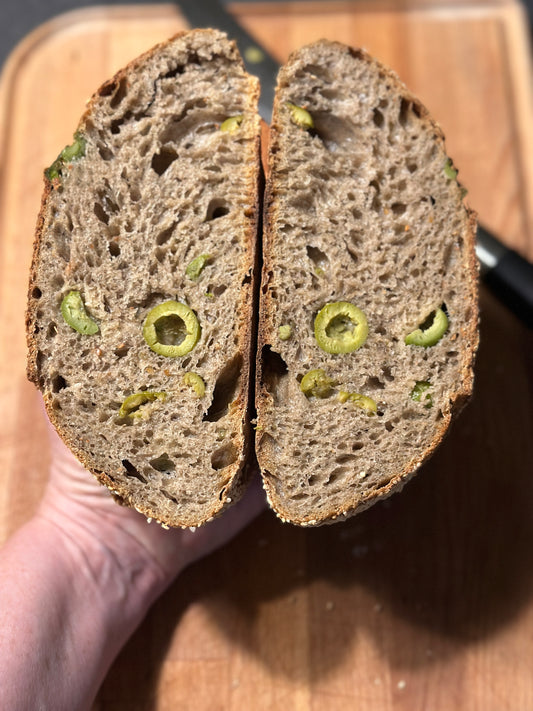 Mixed Olive + Walnut and Herb de Provence Bread