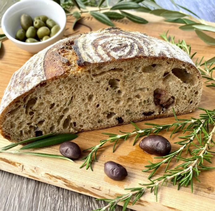Sourdough Black Olive & Rosemary Bread
